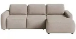 Selsey Ecksofa, Beige, Kunststoff, 3-Sitzer, Ottomane rechts,L-Form, 238x164 cm,