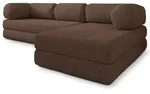 Masseno Ecksofa, Braun, Textil, 4-Sitzer, L-Form, 270x160 cm, Wohnzimmer, Sofas &