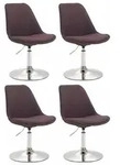 CLP Stuhl, Braun, Metall, 48x76x57 cm, Esszimmer, St&uuml;hle, Esszimmerst&uuml;hle,