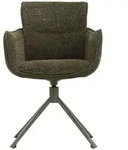 Massivmoebel24 Stuhl, Gr&uuml;n, Kunststoff, Echtholz, 59x87x64 cm, Esszimmer,...