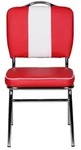 Kadima Design Esszimmerstuhl, Rot, Metall, Stativgestell, 47x90x45 cm, Esszimmer,