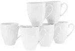 Creatable Kaffeebecherset Valencia, Wei&szlig;, Keramik, 6-teilig, Kaffee & Tee,...