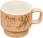 Secret de Gourmet Kaffeebecher, Beige, Keramik, Kaffee & Tee, Tassen, Kaffeebecher