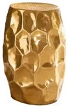 Kadima Design Beistelltisch, Gold, Metall, Rund,Rund, 30x47x29 cm, Wohnzimmer,