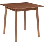 [en.casa] Esstisch, Walnuss, Holz, Kautschukholz, Rechteckig, 75x73.5x75 cm,