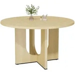 Stilvora Esstisch, Eiche, Holzwerkstoff, Rund,Rund, 120x75x120 cm, Esszimmer,...