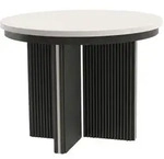 Beautysofa Esstisch, Kaschmir, Schwarz, Metall, 8-Sitzer, Rund,Rund, 120x77x120...
