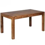 Kadima Design Esstisch, Braun, Holz, Echtholz, Rechteckig,Rechteckig, Stativgestell,