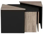 [en.casa] Couchtisch, Eiche, Holzwerkstoff, 45x47x45 cm, Wohnzimmer,