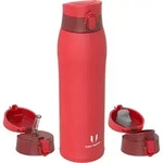 Thermosflasche, Rot, Metall, 8.4x8.4 cm, Kaffee & Tee, Kannen, Trinkflaschen