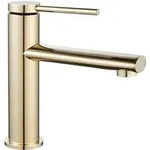 REA Waschbeckenarmatur, Gold, Metall, 5x18x18 cm, Badezimmer, Waschbecken &