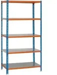 Proregal Schwerlastregal, Gelb, Metall, Rechteckig, 80x180x40 cm, Freizeit,