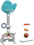 Aiyaplay Kinder-Basketballkorb, Blau, Kunststoff, 46x51 cm, unisex, Freizeit, Sport &