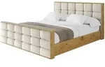 Altdecor Polsterbett, Beige, Textil, H3 + H4, 160x200 cm, Schlafzimmer, Betten,