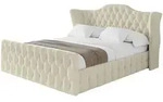 Altdecor Polsterbett, Taupe, Textil, H3 + H4, 200x200 cm, Schlafzimmer, Betten,