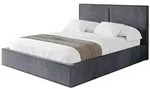 Altdecor Polsterbett, Dunkelgrau, Textil, H3 + H4, 200x200 cm, Schlafzimmer,...