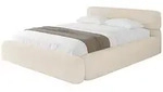 Altdecor Polsterbett, Creme, Textil, H3 + H4, 120x200 cm, Schlafzimmer, Betten,