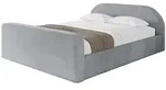 Altdecor Polsterbett, Hellgrau, Textil, 180x200 cm, Schlafzimmer, Betten,