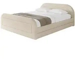 Altdecor Polsterbett, Creme, Textil, H3 + H4, 180x200 cm, Schlafzimmer, Betten,