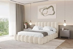 Altdecor Polsterbett, Creme, Textil, 120x200 cm, Schlafzimmer, Betten,...