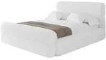 Altdecor Polsterbett, Wei&szlig;, Textil, H3 + H4, 200x200 cm, Schlafzimmer, Betten,