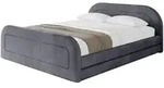 Altdecor Polsterbett, Dunkelgrau, Textil, 160x200 cm, Schlafzimmer, Betten,