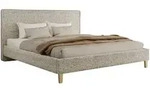 MKS Polsterbett, Beige, Holz, 2-Sitzer, H2, H&ouml;he ca. 21 cm, Rechteckig,...