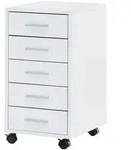 Kadima Design Rollcontainer, Wei&szlig;, Kunststoff, 5 Schubladen, Rechteckig, 33x63x38