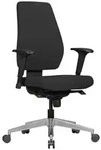 Kadima Design B&uuml;rostuhl, Schwarz, Metall, Sternfu&szlig;, 70x135x63 cm, Arbeitszimmer,