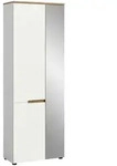 Mid.you Garderobenschrank, Eiche Artisan, Wei&szlig;, Kunststoff, 5 F&auml;cher, 65x190x37 cm,