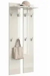 Vladon Garderobenpaneel, Creme, Holzwerkstoff, 57x170x20 cm, Garderobe,