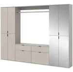 Inn.Furn Garderoben-Set, Kaschmir, Glas, Holzwerkstoff, Nachbildung, 20...