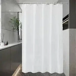 Duschvorhang, Wei&szlig;, Textil, 140x200 cm, Badtextilien, Duschvorh&auml;nge