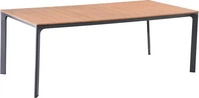 Gardenson GARTENTISCH Anthrazit, Braun 100x74x208 cm