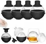 Eisw&uuml;rfelform, Schwarz, Kunststoff, 7x8.5x7 cm, Essen & Trinken, Barausstattung