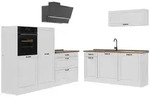 Vicco K&uuml;chenzeile, Wei&szlig;, Wei&szlig;, Holzwerkstoff, Rechteckig, 220x143x60 cm,...