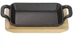 Echtwerk Auflaufform, Schwarz, Metall, 0,25 L, rechteckig, 10x2.5x17 cm, kratzfest,