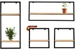 Deluke Wandregal, Braun, Holz, Echtholz,Eiche, 70x30x15 cm, Wohnzimmer, Regale,