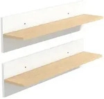 Homcom Wandregal, Wei&szlig;, Holzwerkstoff, 80x20x16.5 cm, Wohnzimmer, Regale,...