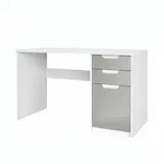 Vladon Schreibtisch, Greige, Holzwerkstoff, 60x76x129 cm, Arbeitszimmer,