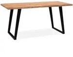 Kadima Design Schreibtisch, Akazie, Metall, Echtholz,Akazie, Rechteckig,Rechteckig,