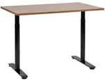 Beliani Schreibtisch, Dunkelbraun, Schwarz, Holz, 72x74x120 cm, Arbeitszimmer,