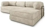 Masseno Ecksofa, Creme, Textil, 4-Sitzer, L-Form, 270x160 cm, Wohnzimmer, Sofas &