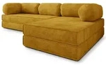 Masseno Ecksofa, Gelb, Textil, 4-Sitzer, L-Form, 270x160 cm, Wohnzimmer, Sofas &
