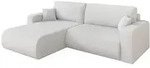 Altdecor Ecksofa, Wei&szlig;, Kunststoff, 3-Sitzer, L-Form, 276x193 cm, Wohnzimmer, Sofas