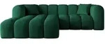 Altdecor Ecksofa, Dunkelgr&uuml;n, Kunststoff, 5-Sitzer, L-Form, 231x173 cm,...