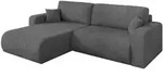 Altdecor Ecksofa, Dunkelgrau, Kunststoff, 3-Sitzer, L-Form, 276x193 cm, Wohnzimmer,