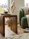 Kadima Design Beistelltisch, Braun, Holz, Echtholz,Mangoholz, Rechteckig,Rechteckig,