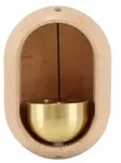 Windspiel, Gold, Holz, 5x5x8 cm, Gartenzubeh&ouml;r, Gartendeko