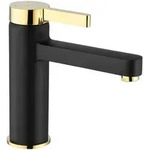 REA Waschbeckenarmatur, Schwarz, Metall, 5x15x16 cm, Badezimmer, Waschbecken &